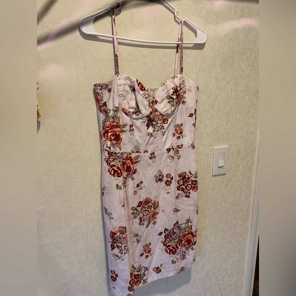 Floral H&M Corset Dress Size Small